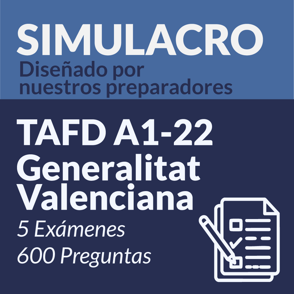 Exámenes Tipo Test A1-22 Superior Técnico de Actividad Física y Deporte de la Generalitat de Valencia
