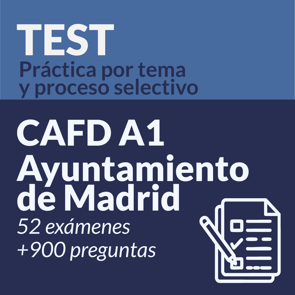 Tests Técnico Superior CC Actividad Física y Deporte Madrid. Bloque 3.